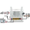 MODEM ROUTER ADSL2+ DIGICOM RAW300L-A05 WIRELESS N 300Mbps USB 4 Porte LAN