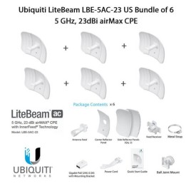 Ubiquiti LiteBeam LBE-5AC-23 X6 UNITS - CPE access point outdoor POE 5GHz AC 23dBi
