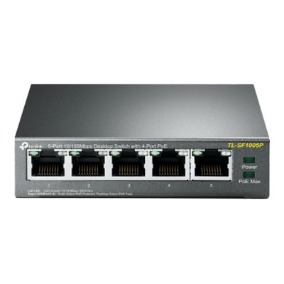 TP-Link TL-SF1005P Switch desktop 5 porte 10/100Mbps 4 PoE