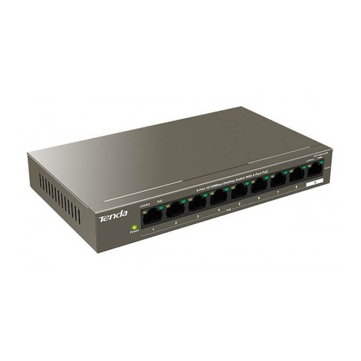 TENDA TEF1109P-63W switch 9 porte 10/100 8 porte PoE 63W