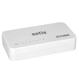 Netis ST3108GS Giga Switch Lan 8 Porte Ethernet 10/100/1000 Mbps Rj45 Sdoppiatore Hub