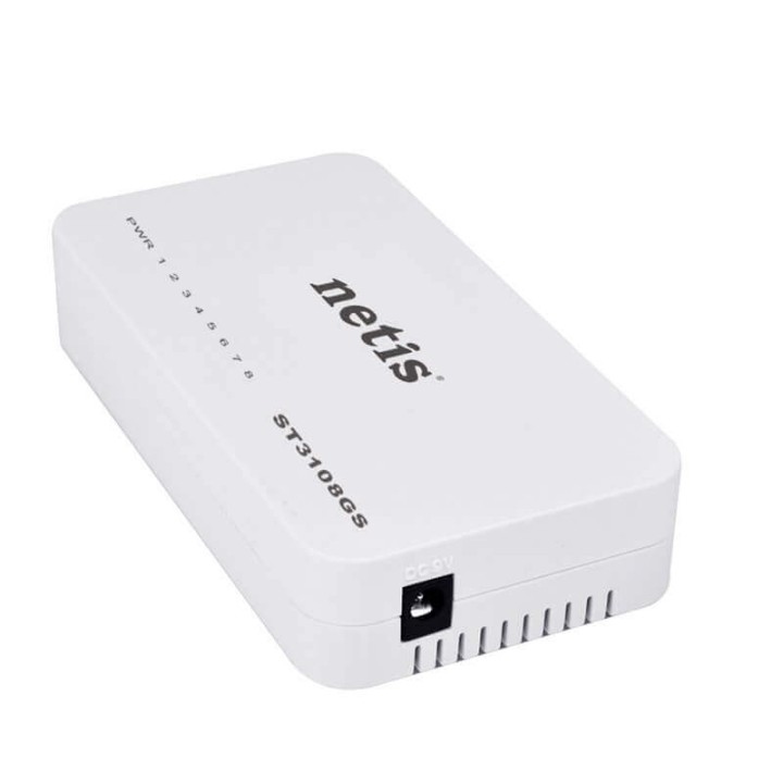 Netis ST3108GS Giga Switch Lan 8 Porte Ethernet 10/100/1000 Mbps Rj45 Sdoppiatore Hub