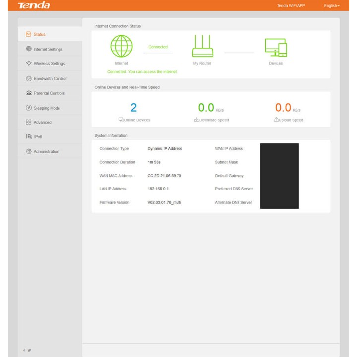 TENDA AC5 Router Wireless 1200Mbps Dual Band Tenda AC5