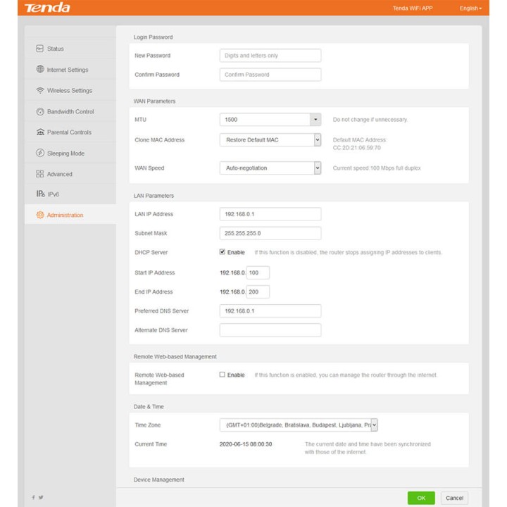 TENDA AC5 Router Wireless 1200Mbps Dual Band Tenda AC5