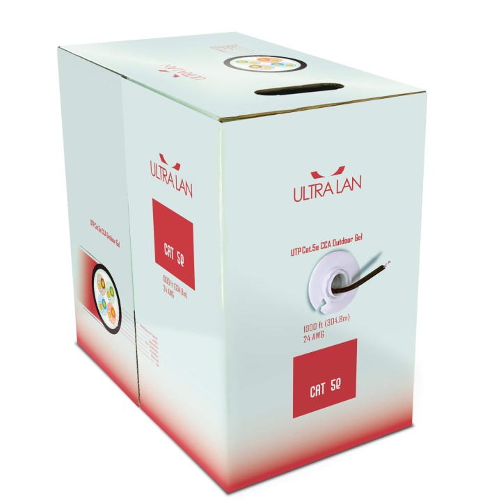 UltraLAN UTP cable cat 5e CCA PE+PVC Gel 305m (outdoor) ULAN-UTP-C5E-CCA-PEG