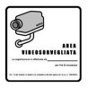 Adesivo obbligatorio per aree videosorvegliate - ADESIVO AREA VIDEOSORVEGLIATA PVC