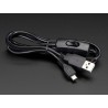 Adafruit USB Power Cavo con Switch - A/MicroB per Raspberry Pi