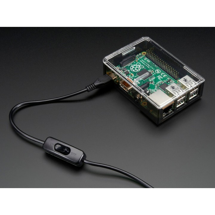 Adafruit USB Power Cavo con Switch - A/MicroB per Raspberry Pi