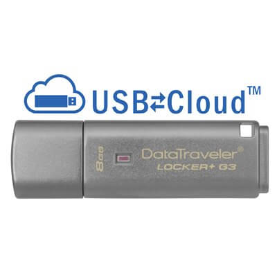 PENDRIVE USB 3.0 8GB KINGSTON DATATRAVELER LOCKER+ G3 DTLPG3/8GB