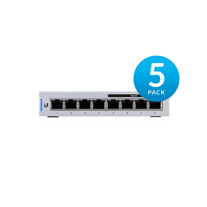 UniFi Switch  8 port US-8-60W 5 PACK
