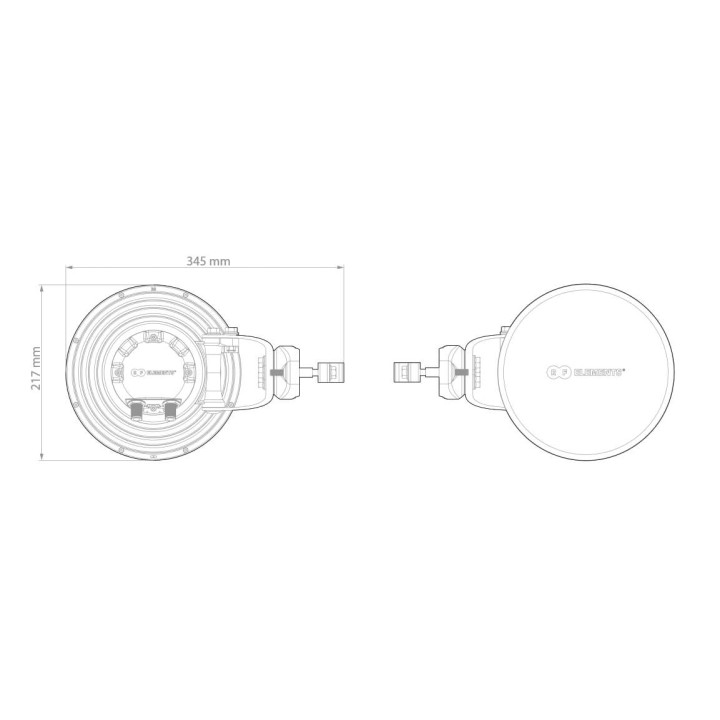 RF ELEMENTS Symmetrical Horn Carrier Class, 18.4dBi, 30 degree HG3-CC-S30