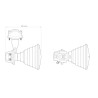 RF ELEMENTS Symmetrical Horn Carrier Class, 18.4dBi, 30 degree HG3-CC-S30