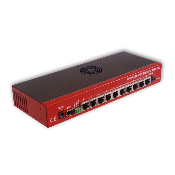 Tinycontrol POESWG-101 managed PoE switch 10x GE 1x SFP (passive PoE) TCT-POESWG-101
