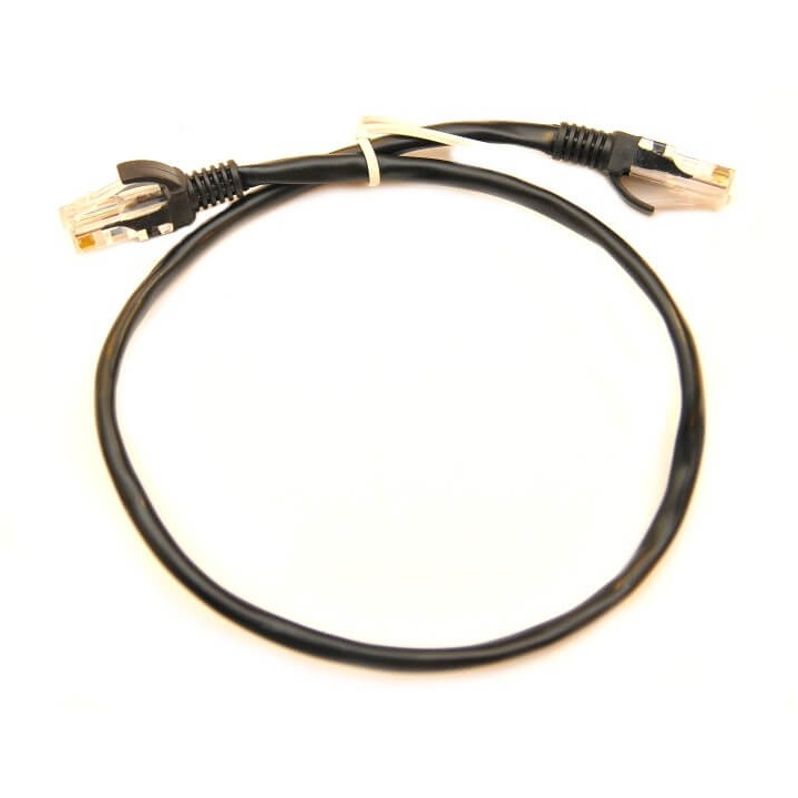 Cavo UTP PatchCord 0,50 Metri  50 CM cat.5e colore NERO