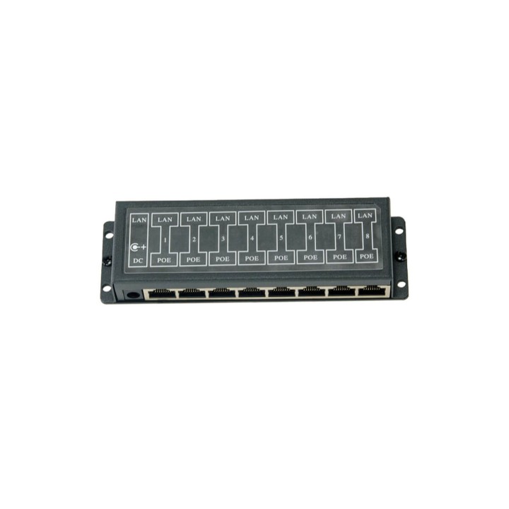 ADATTATORE POE 8-PORTE CON CUSTODIA CDR-POE-8P-DESK