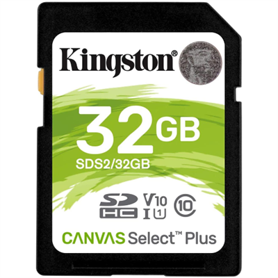 MEMORY CARD SD 32GB UHS-I C10 KINGSTON CANVAS SELECT PLUS SDS2/32GB