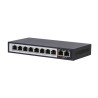 Extralink PERSES | Switch PoE | 8x Gigabit PoE/PoE+, 2x RJ45 Uplink Gigabit, 96W EX.14312