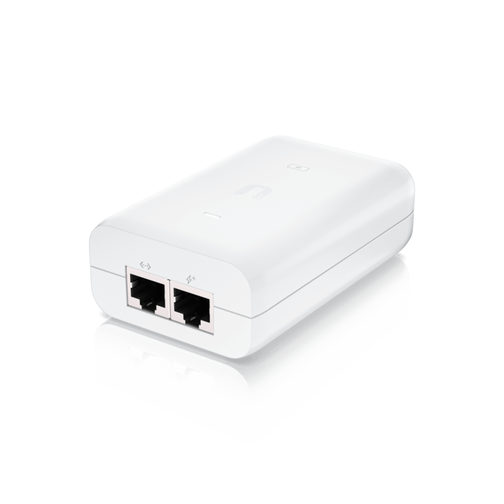 Ubiquiti PoE Injector 802.3AT U-POE-at-EU compatibile con U6-LR, U6-Lite, U6-Pro