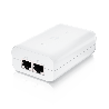 Ubiquiti PoE Injector 802.3AT U-POE-at-EU compatibile con U6-LR, U6-Lite, U6-Pro