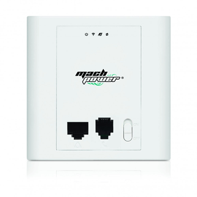 MACH POWER IN-WALL ACCESS POINT 802.11N 2,4GHZ, 300MBPS, POE 48V, 1*WAN/LAN PORT, 1*RJ11, 15DBI ANTENNA, AC CONTROLLER SYSTEM WL
