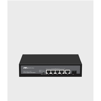 MERCKU ZX901-AXG-411NS 6-Port Gigabit PoE Switch IEEE802.3af (15.4 W) IEEE802.3at (30 W)