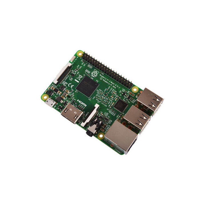 Raspberry Pi 3 Modello B SBC Quad Core CPU 1,2 GHz, 1 GB RAM ,WIFI + BLE