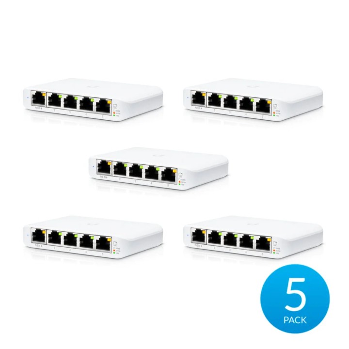 Ubiquiti UniFi Switch 5-port USW-Flex-Mini-5 5 pack