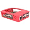 Contenitore ufficiale per Raspberry Pi 3 Model B, 2 B, B+, Rosso/bianco