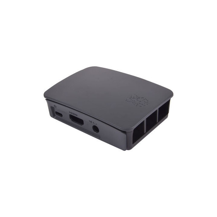 Contenitore ufficiale per Raspberry Pi 3 Model B, 2 B, B+, nero/grigio