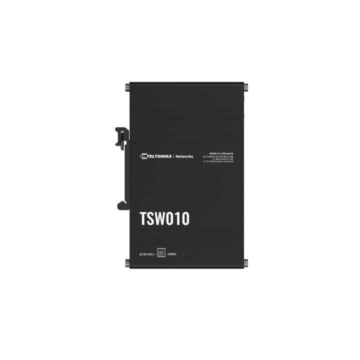 Teltonika TSW010 DIN Rain Switch 5 x Fast Ethernet (10/100) Supporto Power over Ethernet (PoE) Nero TSW010000000