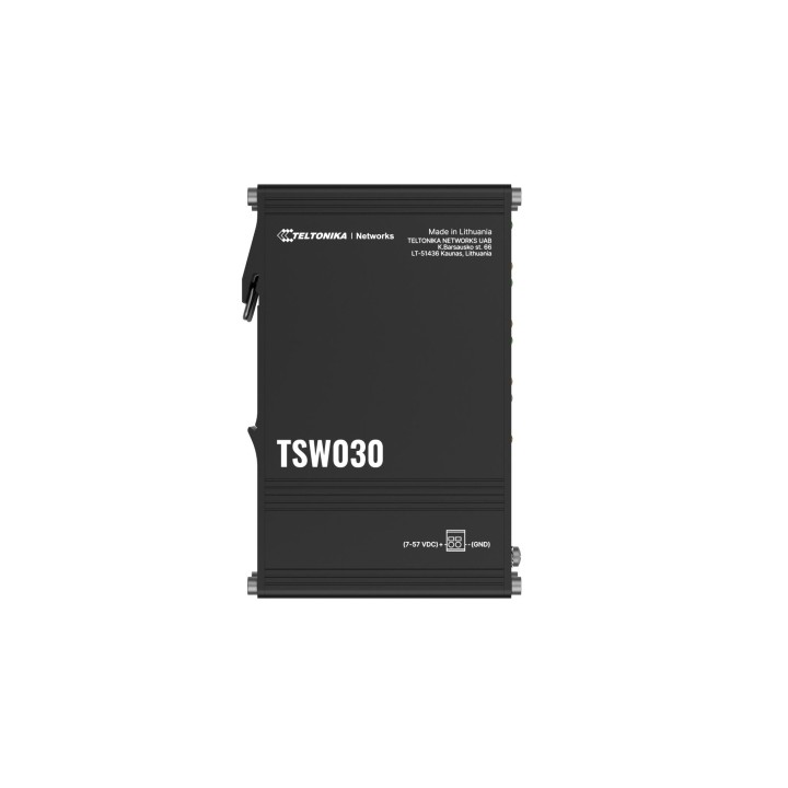 Teltonika TSW030 DIN Rain Switch 8 x Fast Ethernet (10/100) Supporto Power over Ethernet (PoE) Nero TSW03000B000