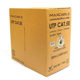 Cavo UTP Maxcable cat. 6, rame, rivestimento PVC, 305m