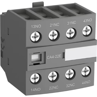 ABB CA4-22E BLOCCO CONTATTI AUX 2NA+2NC FRONT