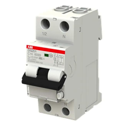 ABB DS201 INTERRUTTORE MAGNETOTERMICO DIFFERENZIALE 6KA 1P+N A C10 30MA
