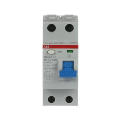 ABB F202 AC 63A 30MA INTERRUTTORE DIFFERENZIALE PURO 2P
