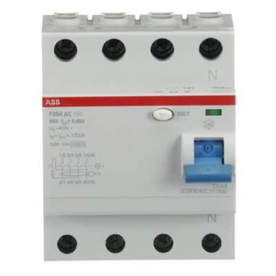 ABB F204 AC 63A 30MA INTERR.DIFFERENZ. PURO 4P