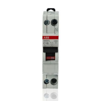 ABB SN201 L C16 INTERRUTTORE MAGNETORERMICO AUTOMATICO 1P+N 4,5KA 1M