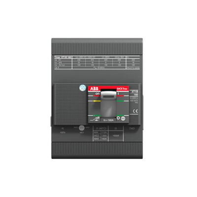 ABB XT1C 160 TMD 100-1000 4P F F - INTERRUTTORE TMAX XT1C 160 FISSO TETRAPOLARE CON TERMINALI ANTERIORI E SGANCIATORI TERMOMAGNE