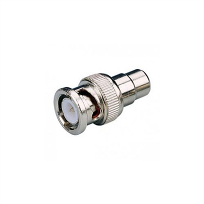 ADATTATORE COASSIALE BNC MASCHIO A RCA FEMMINA CU (CONF. 10PZ) - CV-AD-007