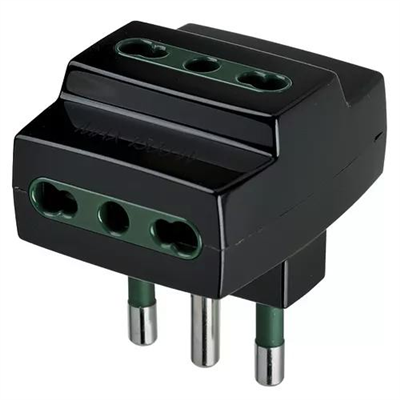 ADATTATORE MULTIPRESA S17+3P17/11 NERO