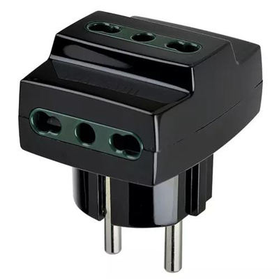 ADATTATORE MULTIPRESA S31+3P17/11 NERO