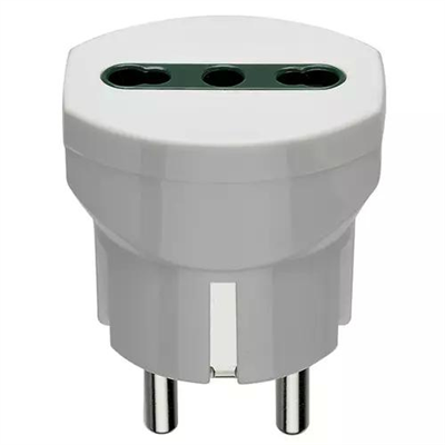 ADATTATORE SCHUKO+P17/11 BIANCO