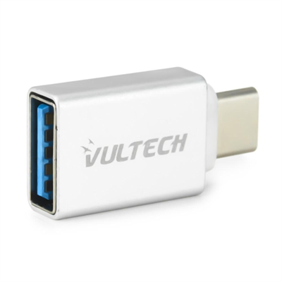 ADATTATORE VULTECH ADP-02P USB 3.0 TO TYPE-C - ALLUMINIO - NERO