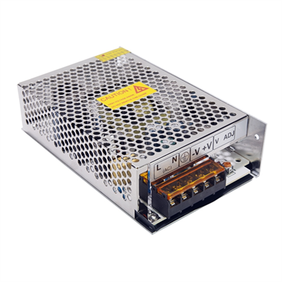 ALIMENTATORE METALLICO STABILIZZATO CON TRIMMER VULTECH VS-MS5A-60W 12V 5A