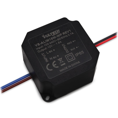 ALIMENTATORE VULTECH VS-ALIM18W-WP REV. 1 12V 1,5A IP65 WATERPROOF