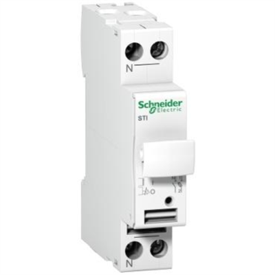 BASE PORTAFUSIBILE STI - 1P+N - 10.3X38 - 500 VCA