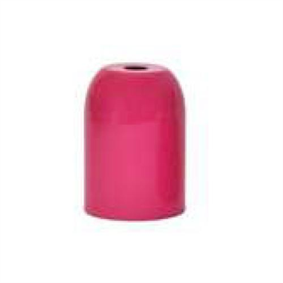 BICCHIERINO CROMATO IN METALLO Ø 45MM H 70MM CON PORTALAMPADA E27 IN BACHELITE E ACCESSORI INCLUSI - COLORE FUCSIA