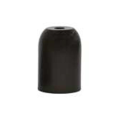 BICCHIERINO CROMATO IN METALLO Ø 45MM H 70MM CON PORTALAMPADA E27 IN BACHELITE E ACCESSORI INCLUSI - COLORE NERO