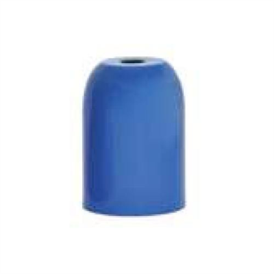 BICCHIERINO CROMATO IN METALLO Ø 45MM H 70MM CON PORTALAMPADA E27 IN BACHELITE E ACCESSORI INCLUSI - COLORE TURCHESE