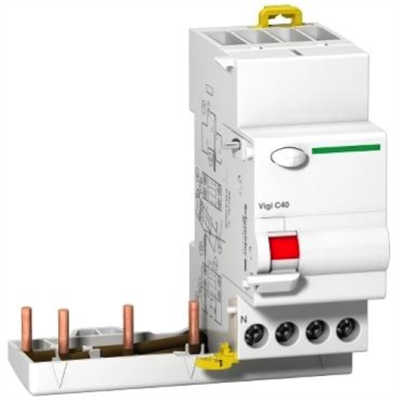 BLOCCO DIFFERENZIALE SINGOLE PARTENZE VIGI C40 3P+N 25A 300MA TIPO AC